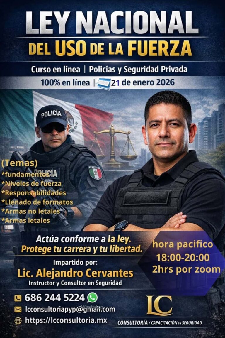 2 curso ley nacional del uso de la fuerza niveles de fuerza