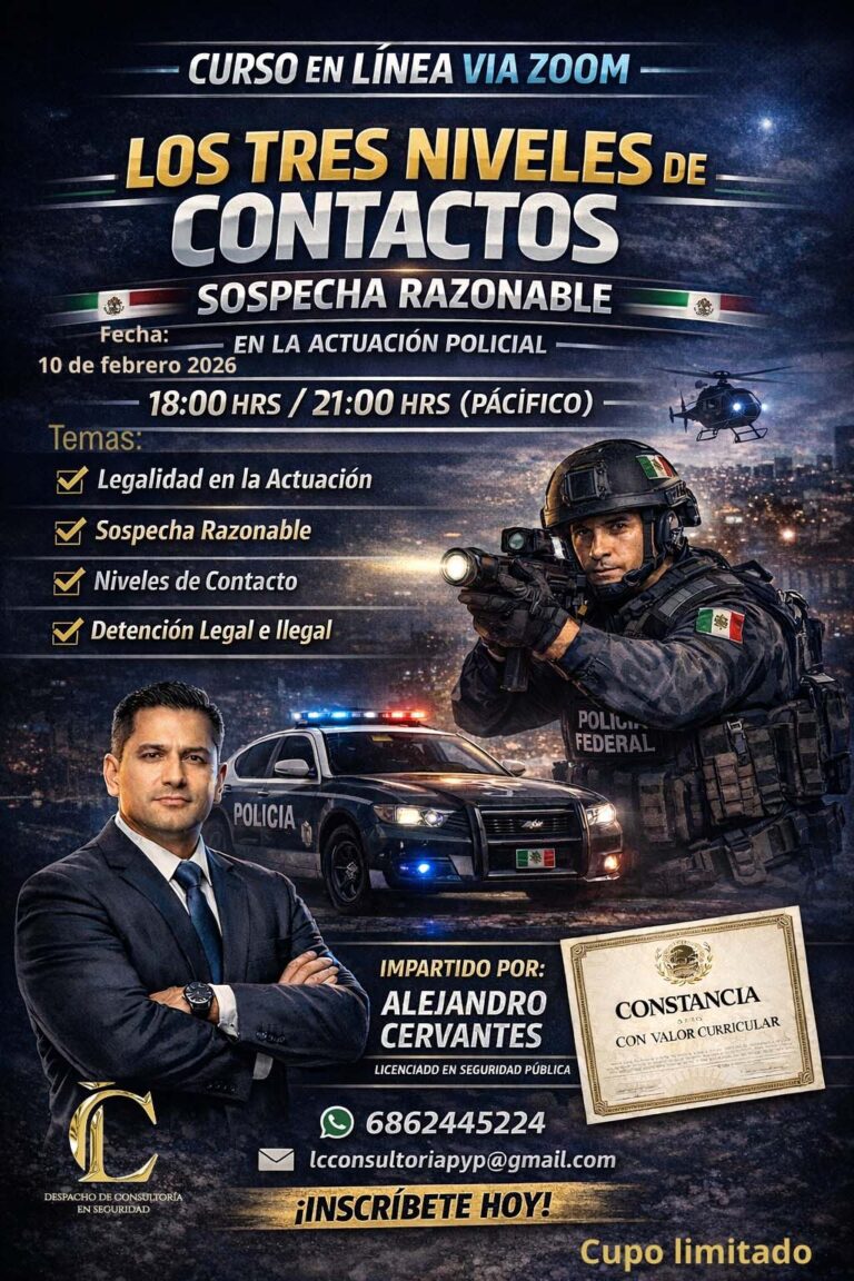 3 curso los tres niveles de contacto y sospecha razonable